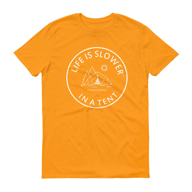 Life is slower™ | Short-Sleeve T-Shirt | Camping